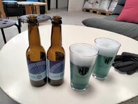 Blue beer and the canal du Maison (Roubaix)