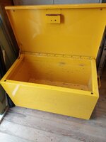 Toolbox with lock and key