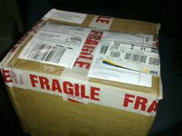 sausage making equipment parcel arrives....jpg
