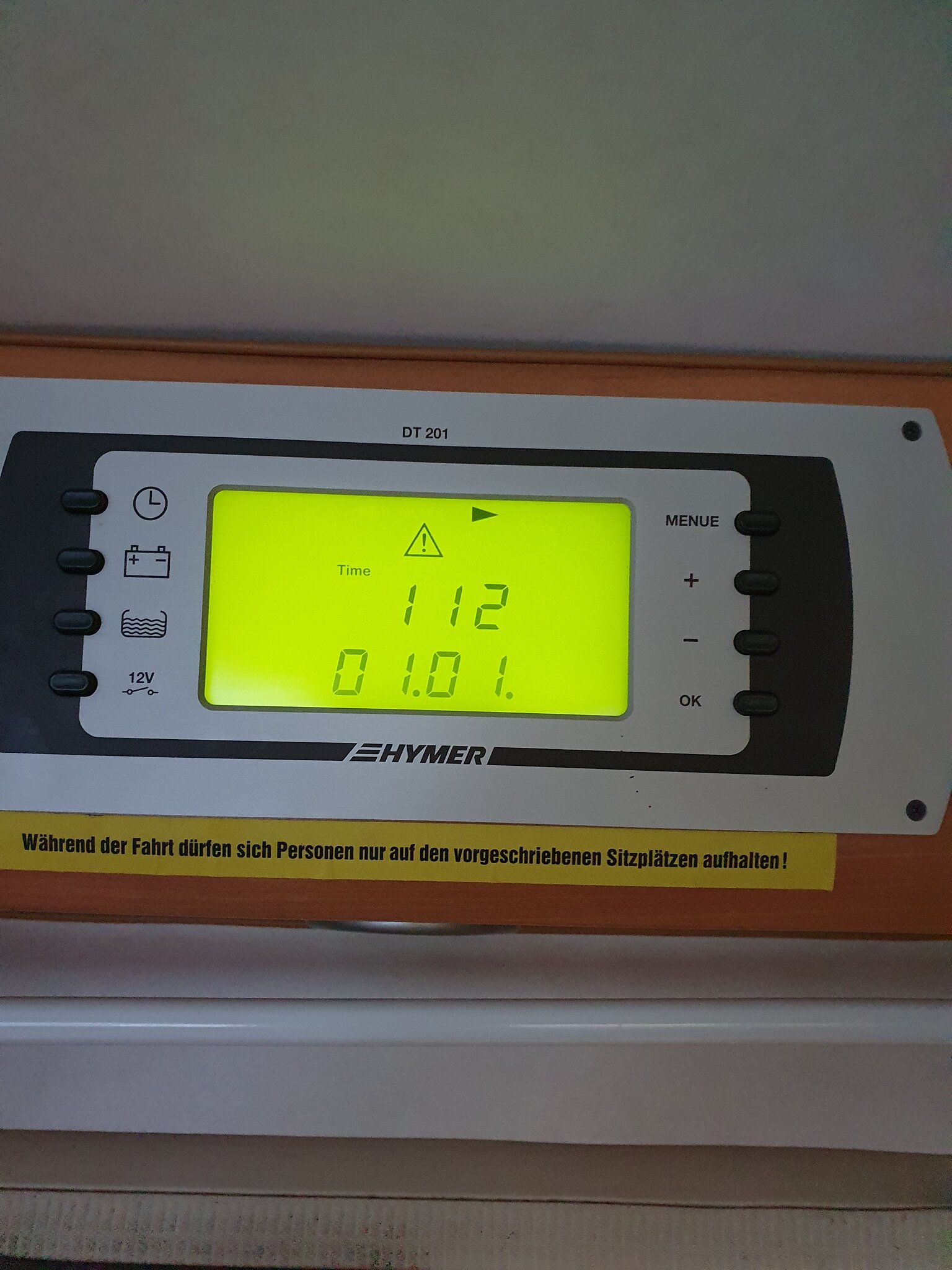 Control Panel DT201 not working propely after replacement leisure battery