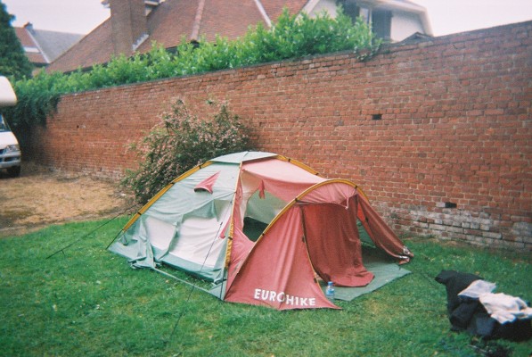 Chievres rally. Shredded tent.JPG