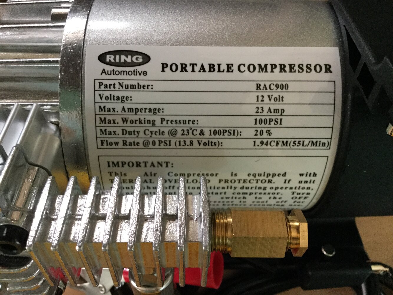 Ring deals rac900 compressor