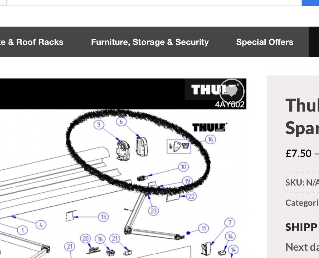 Thule 4900 awning sticking MotorhomeFun