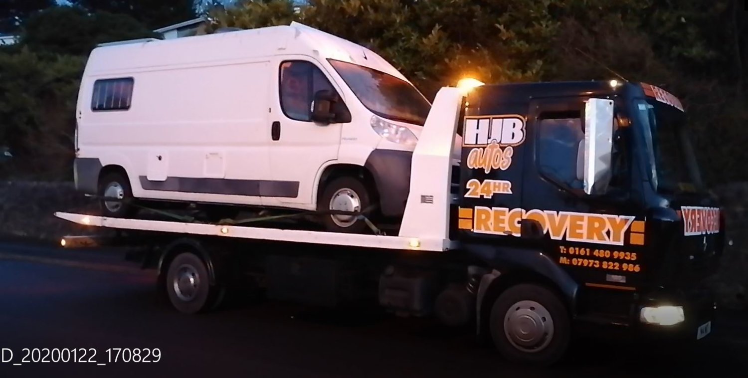 Van Being Collected.JPG