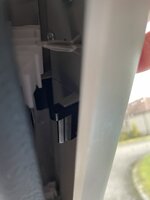 Top of blind lined up with existing roof panel, connection points too low.jpg