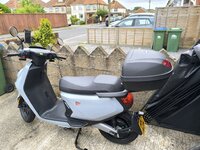 Nui MQI GT 2 seat electric scooter and towball  carrier