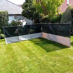 Jormax Vision Top Black Windbreaks x 2 (3m x 1.25m)