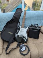 Encore Electric Guitar with B B Blaster Amp