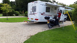 Honda 110 with Tow Bar Carrier