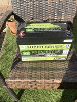 KS energy 12 volt 100 AH lithium iron phosphate leisure battery Bluetooth.