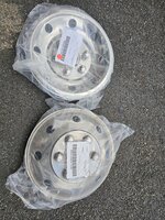 Ford transit stainless steel wheel hubs 16"