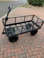 Metal Trolley with pneumatic tyres