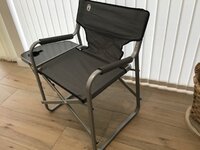 COLEMAN FOLDING CHAIRS WITH SIDE TABLE…NEW £30each